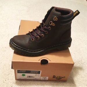 faora leather lace up boot